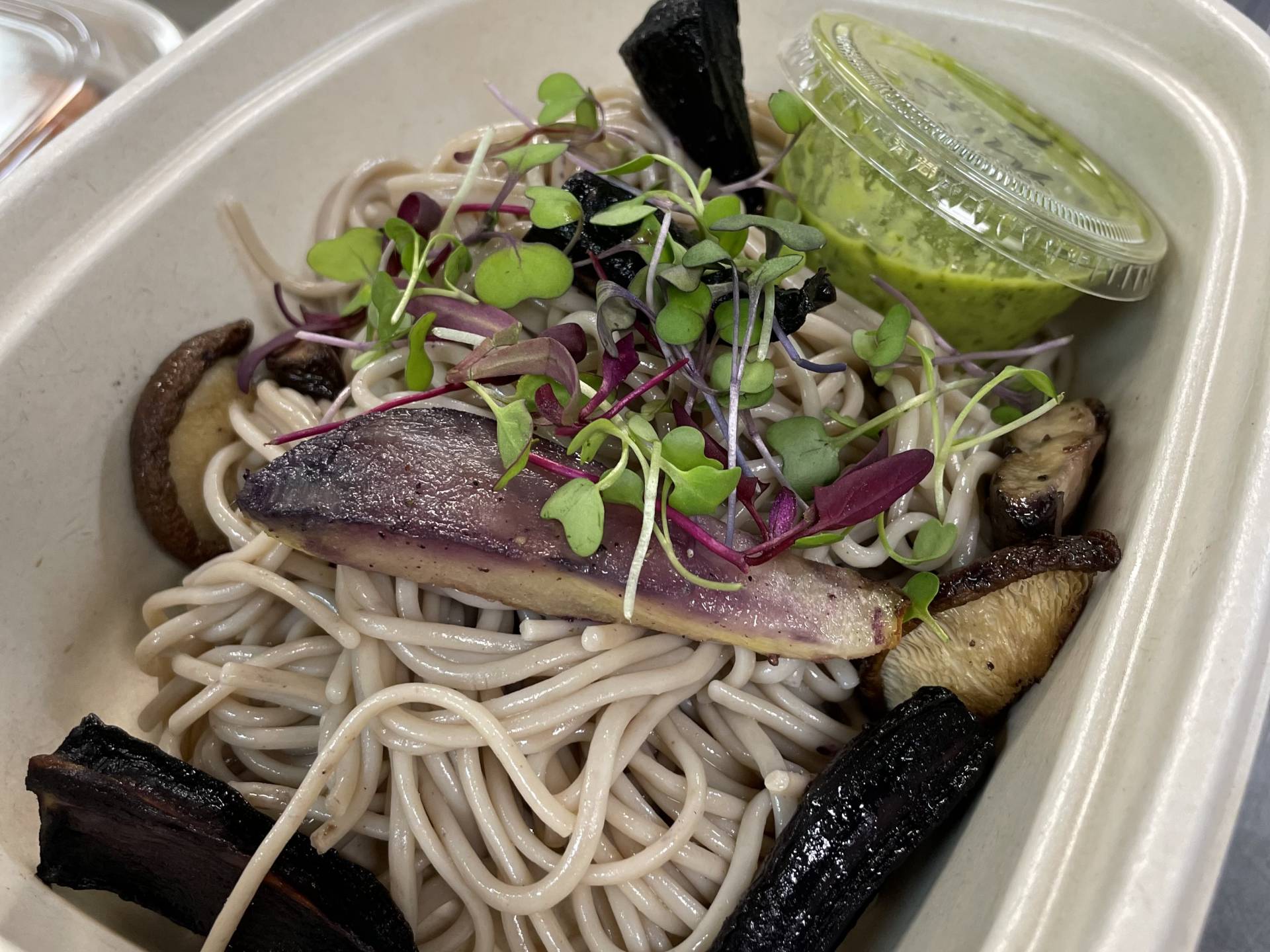 Soba Noodles with Miso Pesto